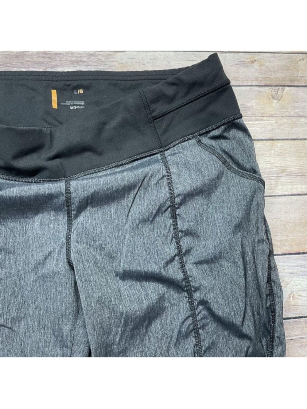 Lucy Women’s Get Going Pants | Charcoal Gray | Size Large | Discontinued - Picture 3 of 7